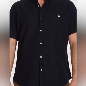 NWOT Johnny Bigg Rodney Textured Black Button Down Shirt Cotton Men’s 3X